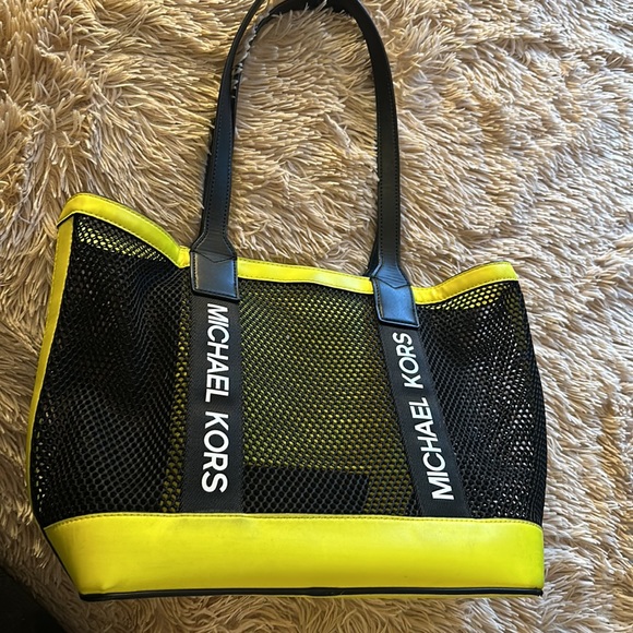 Michael Kors Neon Mesh Tote - Picture 3 of 7